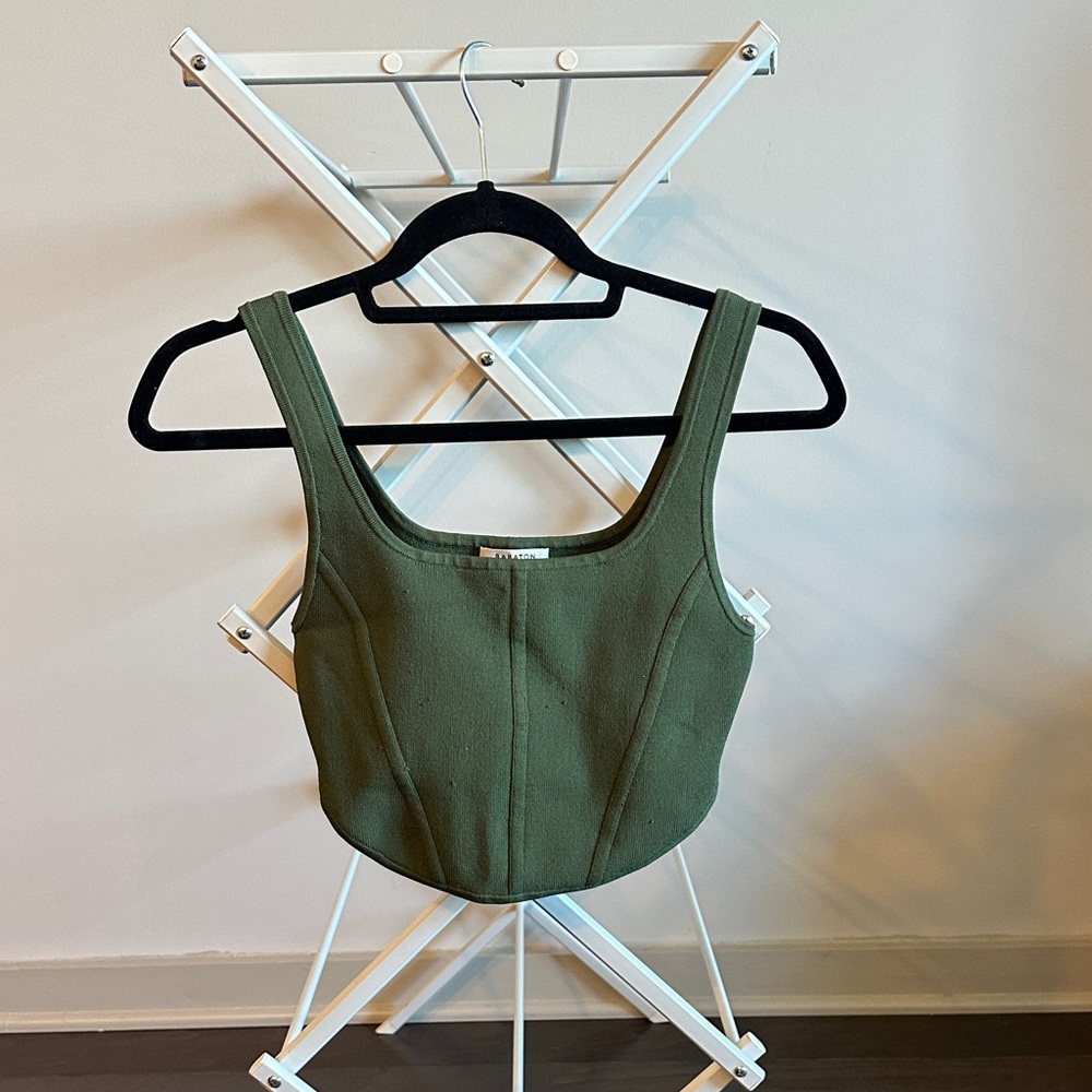Babaton Olive Knit Top